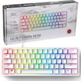 Teclado Razer Huntsman Mini 60% Interruptor Óptico Linear USB Inglês EUA Mercury - RZ03-03390400-R3M1