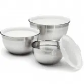 Tigelas Com Tampas Cuisinart Ctg-00-Smb Inox 1.5 L/3L/5 L – 3 Peças