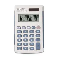 Calculadora Sharp El-243Sb 8 Digitos  Branco E Azul em Roma Shopping