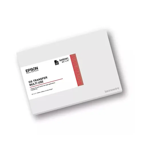 Papel Transfer Epson S450361 Ds Multiuso  8.5×11 Polegadas – Pacote Com 100 Folhas