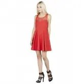 Vestido com laço nas costas BCBG 6 Vermelho