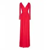 Vestido com mangas compridas Pronovias Granea 42 Vermelho