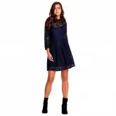 Vestido com renda BCBG 12 Azul Marinho