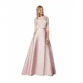 Vestido com renda Pronovias Glorymar 42 Rosa