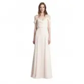 Vestidos com mangas caidas Monique Lhuillier 6 Rosa