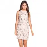 Vestidos curtos Aidan Mattox 4 Blush