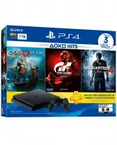 CONSOLE PLAYSTATION 4 SLIM 1TB COM GRAN TURISMO, GOD OF WAR E UNCHARTED 4