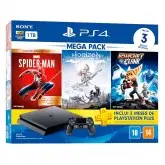 CONSOLE PLAYSTATION 4 SLIM 1TB COM SPIDER MAN, HORIZON ZERO DAWN E RATCHET CLANK