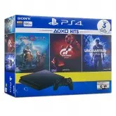 CONSOLE SONY PLAYSTATION 4 SLIM 500GB COM GRAN TURISMO, UNCHARTED 4 E GOD OF WAR (SEM PS PLUS)