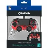 CONTROLE PS4 ILLUMINATED COMPACT VERMELHO 0469