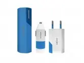 BATERIA AUXILIAR MOX KIT 003 - 3000MAH - 3X1 - AZUL