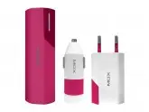 BATERIA AUXILIAR MOX KIT 003 - 3000MAH - 3X1 - ROSA