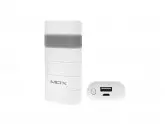BATERIA AUXILIAR MOX P521 - 5200MAH - BRANCO E CINZA