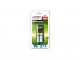 CARREGADOR DE PILHAS PHILIPS SCB1292 AA-AAA COM 2 PILHAS AA 2450mah