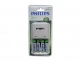 CARREGADOR PHILIPS SCB1492 2450MAH - AA - AAA - COM 4 PILHAS AA