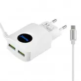 Carregador Prosper P-5504 2-Usb/Cabo Type-C