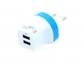 CARREGADOR UNIVERSAL MOX MO-F03 - 2 USB - AZUL - BIVOLT