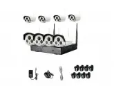 DVR LEVEL KIT - 8 CANAIS - 8 CAMERAS HD - WIFI - K9608
