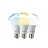 LAMPADA LED QUANTA - 9W - 3 CORES - E27 - 800LUMENS