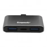 Otg Ecopower Ep-R008 3 Em 1 Usb-C/Usb/Usb