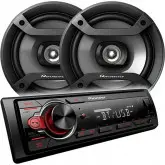 Radio Car Pioneer Mxt-S216Bt+Alto-Falante 6