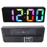 Relogio De Mesa Sate Ac-T6831 Black Eletrico