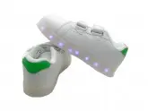 TENIS LED NUMERO 24 - TXL-005 KIDS - BRANCO COM VERDE
