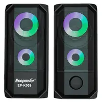 Speaker Para Pc Ecopower Ep-K009 / Led Rgb / Gamer Sound 2.0 em Tche Loco