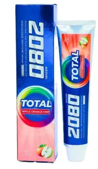 Aekyung 2080 Total Apple Orange Mint Toothpaste 120G em Terra Nova
