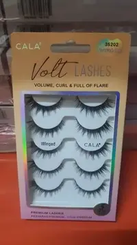 Cala Volt Lashes 5 Pares #35202 Winged em Terra Nova