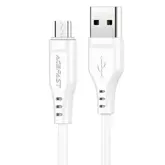 Cabo Acefast C3-09 Usb-A P/ Micro Usb 1.2M Black