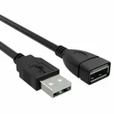 Cabo Usb Extensor 5M 2.0 Preto Microfins
