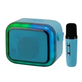 Caixa De Som Ecopower Ep-2334 C/Microfone Azul