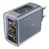 Carregador Acefast A45 65W Usb-A + Usb-C X2 Gray
