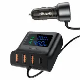 Carregador Acefast B11 P/ Carro 2Usb-C + 4Usb-A 138W Black
