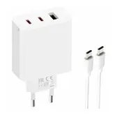 Carregador Xiaomi 67W Usb-C/Usb-A/Cabo Usb-C Black