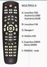 Controle P/ Receptor Multiple Boto 2