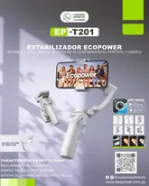 Estab. Gimbal Ecopower Ep-T201 3-Axis Sivler Silver