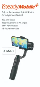 Estab. Gimbal Sate Isteady Mobile A-Rm92 Black Black