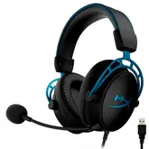 Fone Gamer Hyperx Cloud Alpha S, Xbox One, Ps4, Pc, Usb, Drivers 50Mm Dupla Câmara, Som 7.1, Hx-Hscas-Bl/Ww, Preto E Azul