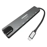 Hub Usb-C Sate A-Hubc54 8En1 Pd100W Rj45+Sd+Tf+Usb Usb3.0X2+Hdmi+