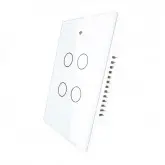 Interruptor Smart Touch Moes Zigbee Zs-Us4-Wh-Ms - 4 Interruptor White