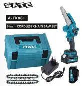 Kit Motosserra Sate A-Tk881 Portatil Recarregavel