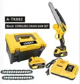 Kit Motosserra Sate A-Tk882 Portatil Recarregavel