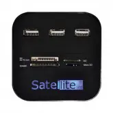 Leitor De Cartao Sate A-Hub07 +3P Usb 2.0