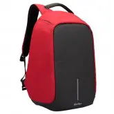 Mochila Kolke Kvm-245 Anti-Roubo Preto/Vermelho