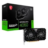 Placa De Video Msi Ventus 2X Black Oc 8Gb Nvidia Geforce Rtx4060 Gddr6 912-V516-209 128Bits 2505Mhz, 1Xhdmi, 3Xdisplayport, Preto