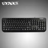 Teclado Sate Ak-833 Espanhol Multimedia Black
