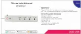 Zigbee Zemismart Filtro De Linha 4 Toma/2Usb Univ
