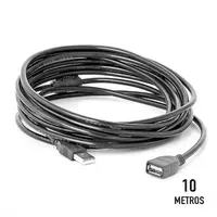 Cabo Usb Extensor 10M 2.0 Microfins em Topdek Informática